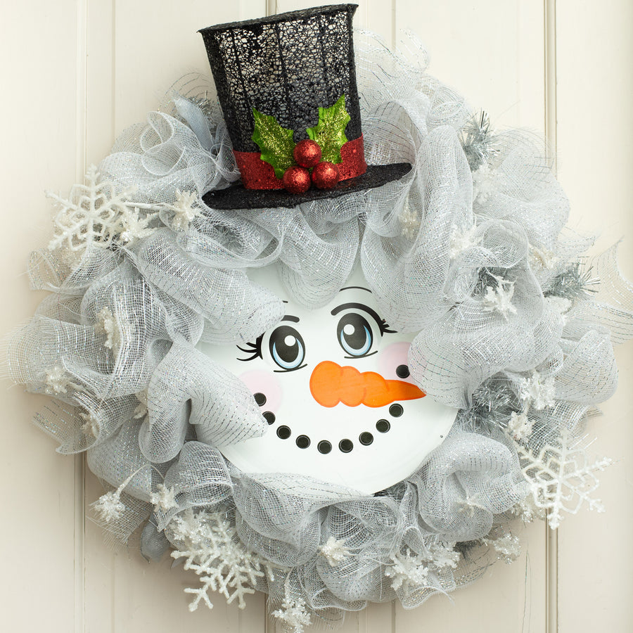 7" Half-a-Hat Glitter Mesh Top Hat