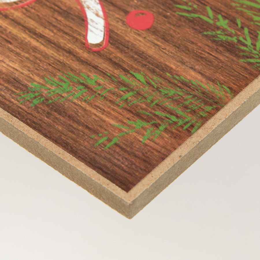 12" Wooden Sign: Merry Christmas Script