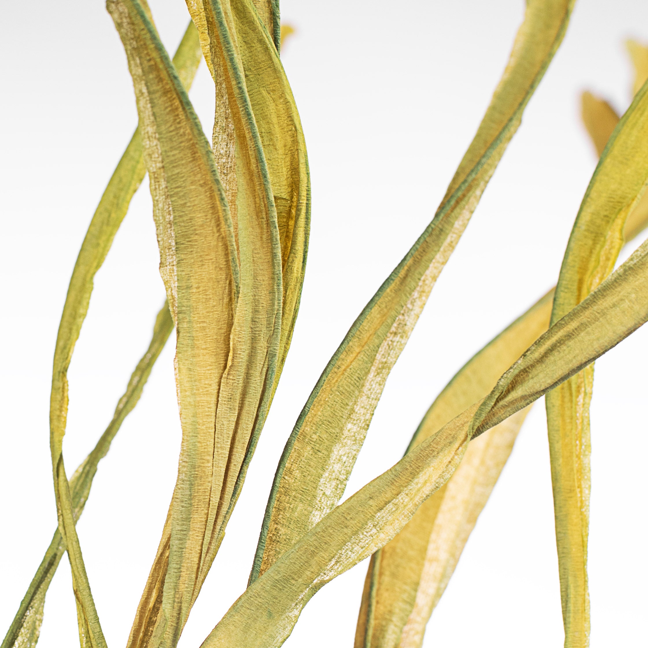 42" Paper Grass Spray: Mossy Yellow