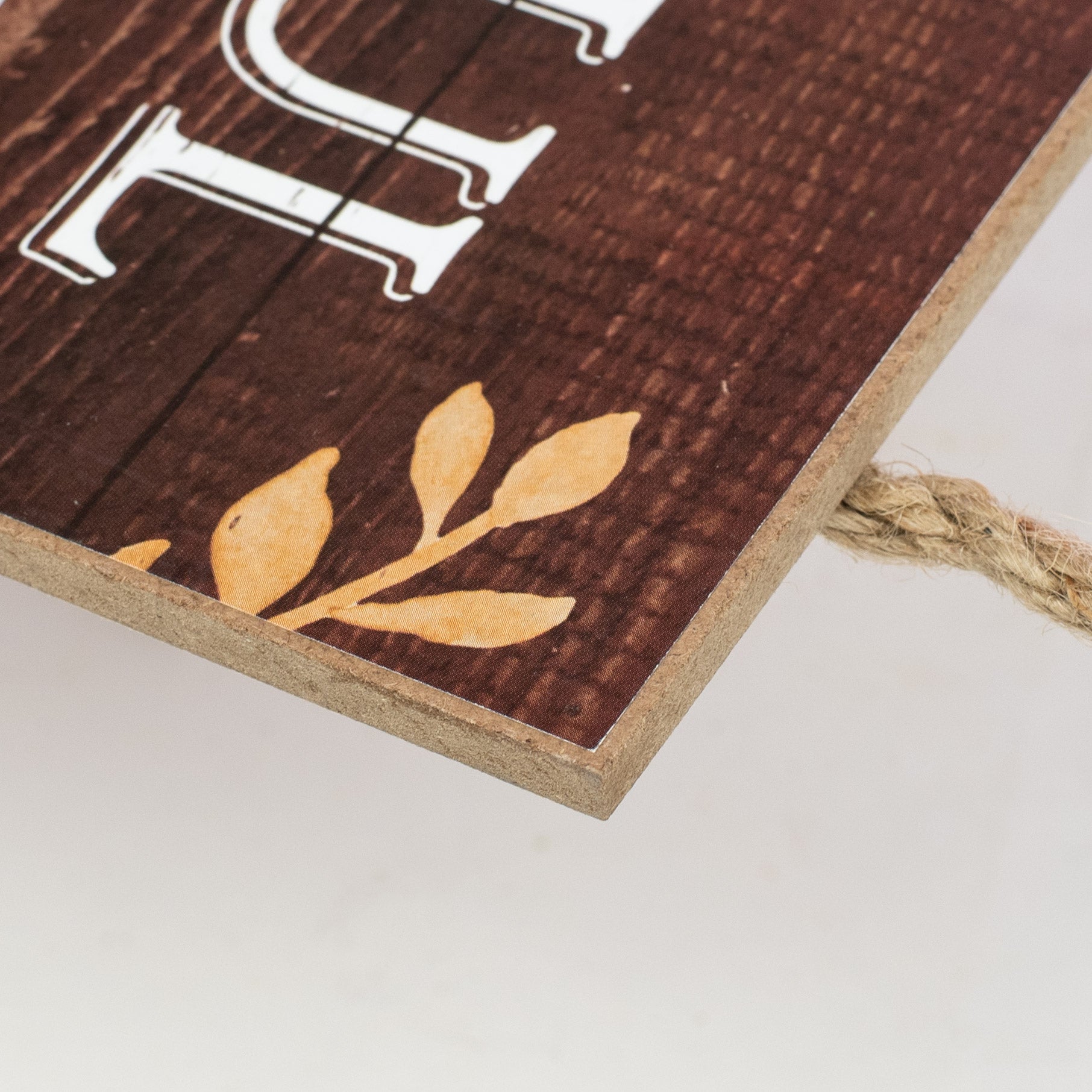 12" Wooden Sign: Thankful, Grateful, Blessed