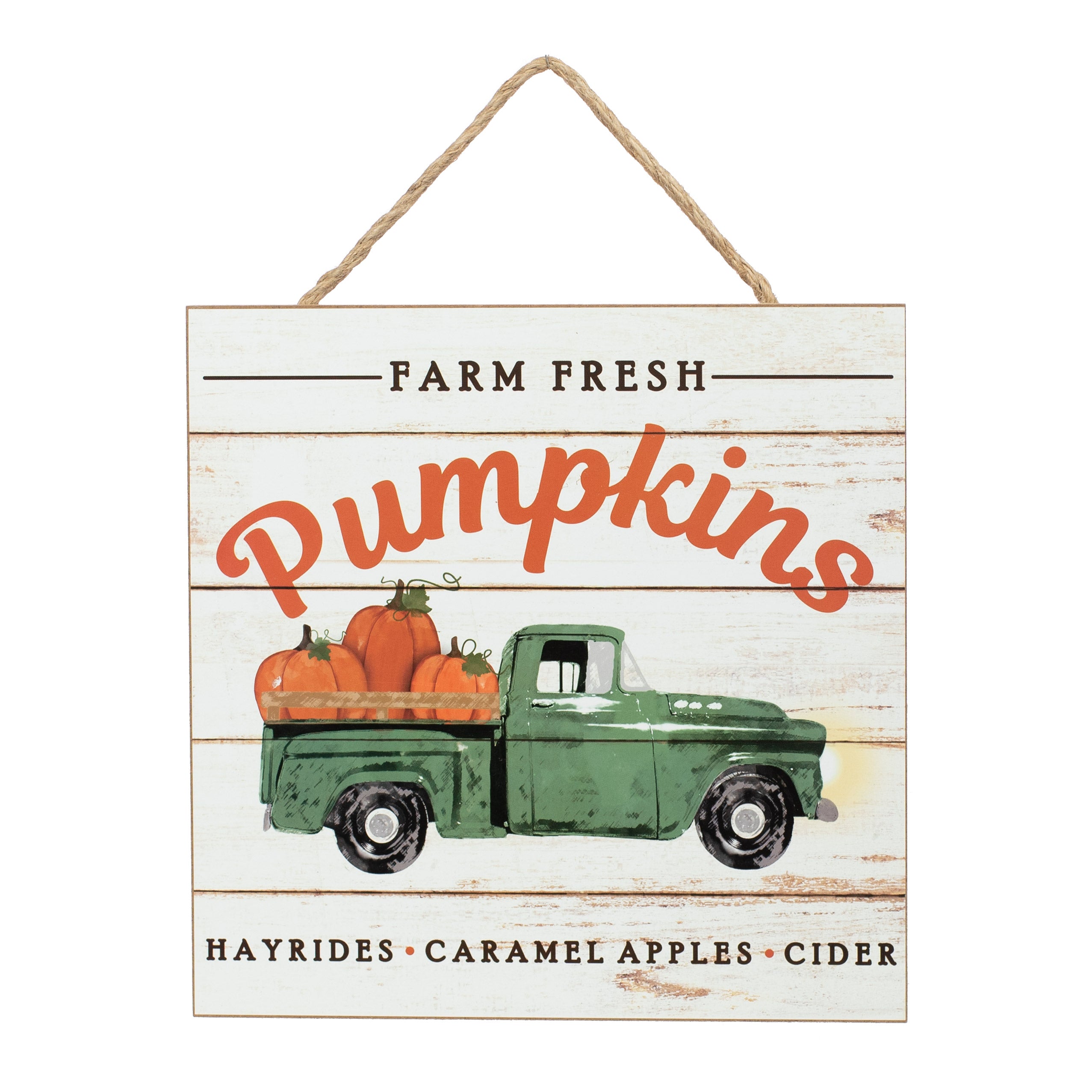 10" Wooden Sign: Farm Fresh Pumpkins