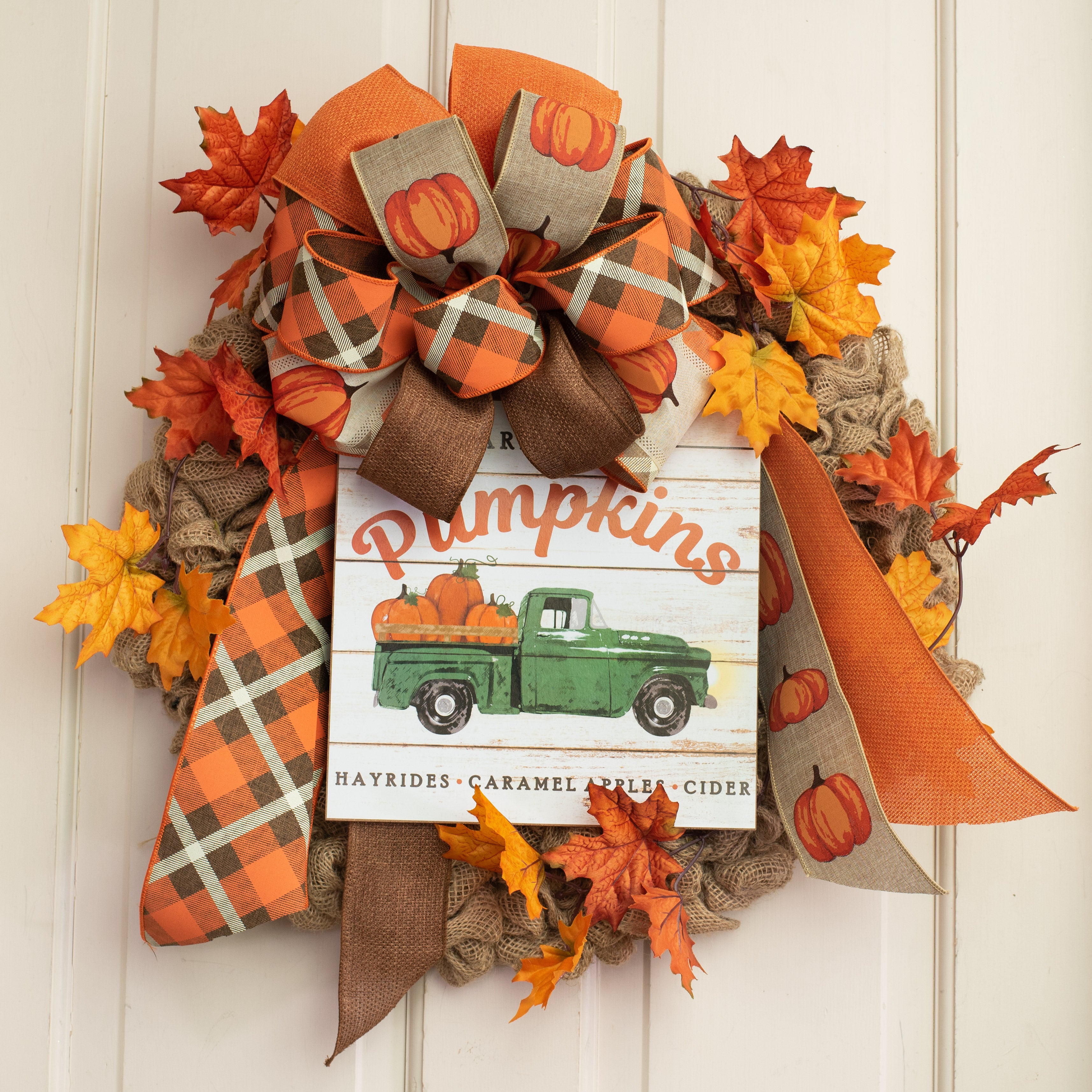10" Wooden Sign: Farm Fresh Pumpkins