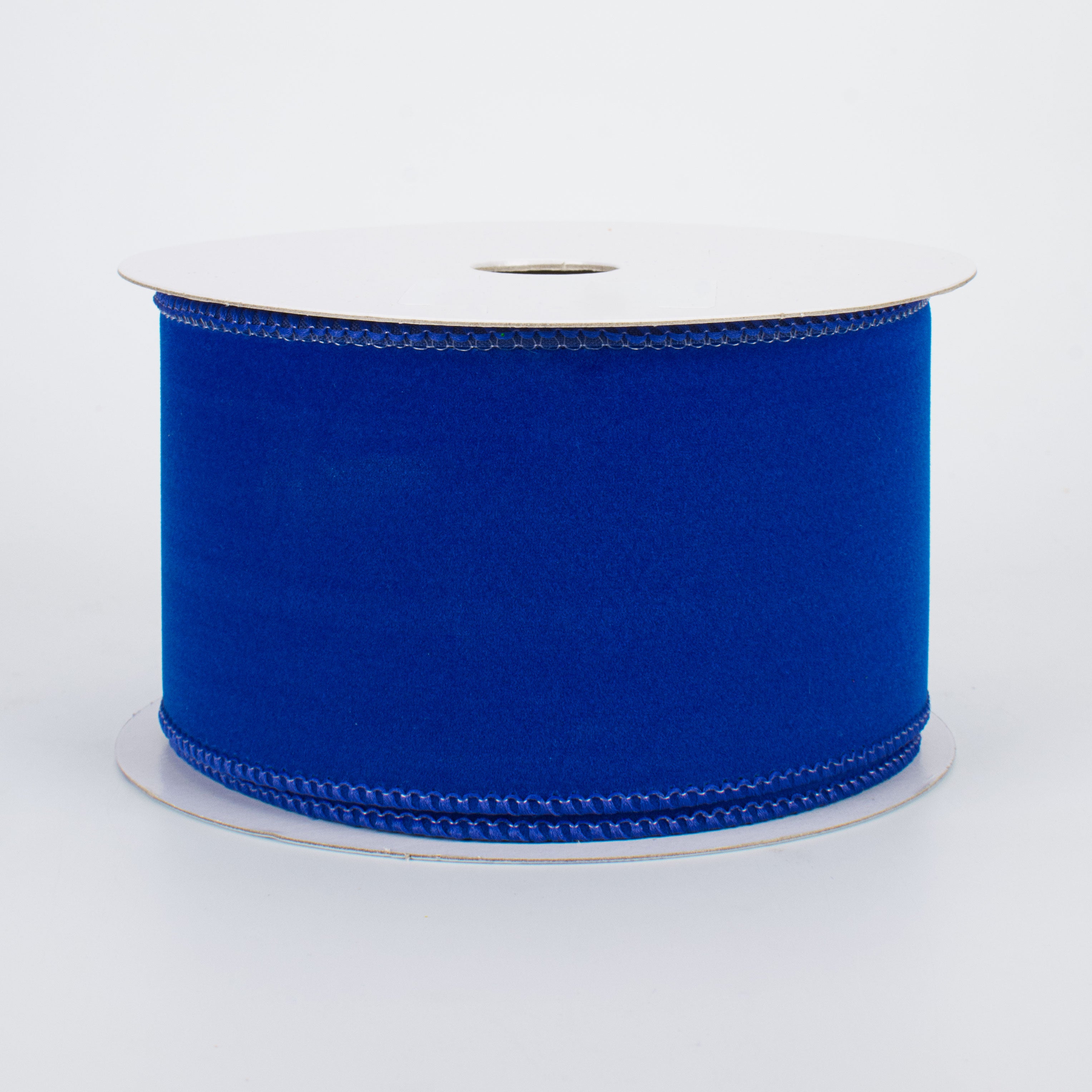 2.5" Wired Velvet Ribbon: Royal Blue (10 Yards)