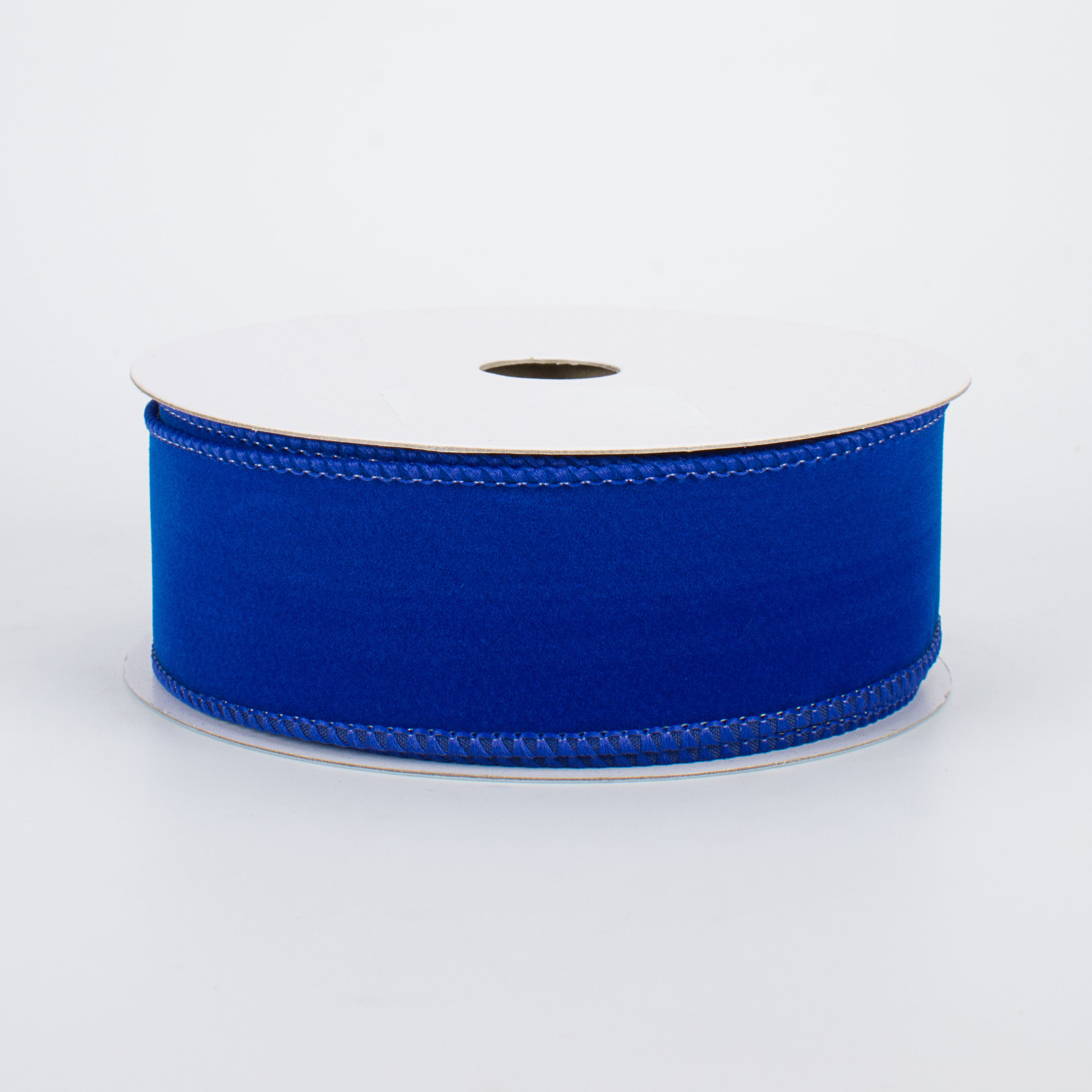 1.5" Wired Velvet Ribbon: Royal Blue (10 Yards)