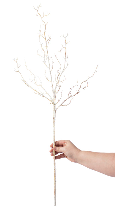 36" White Twig Branch