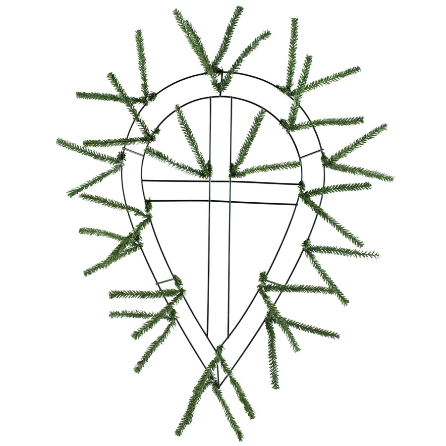 23" Teardrop Work Form: Green