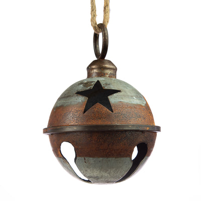 7" Jumbo Jingle Bell: Antique Galvanized