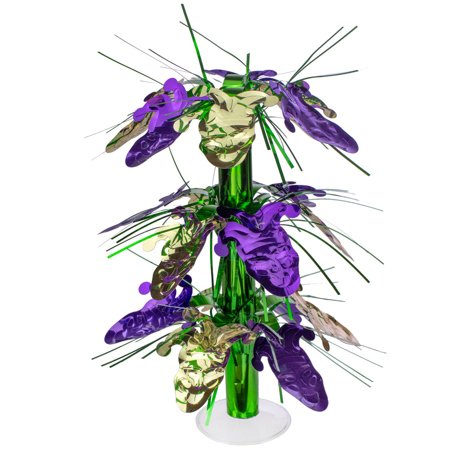 12" Foil Tabletop Mardi Gras Jester Fountain Decoration