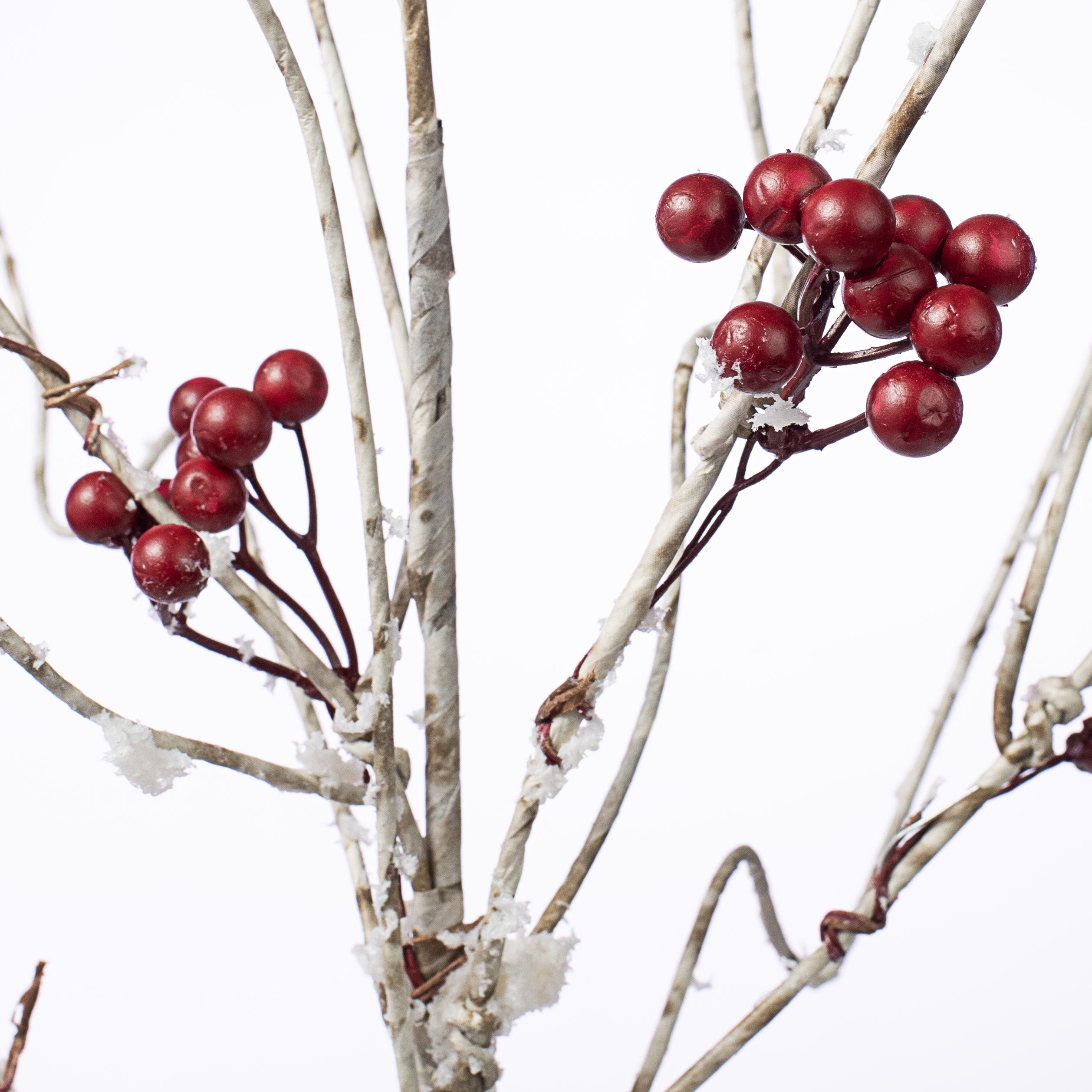 32" Birch Snow Berry Stem Spray