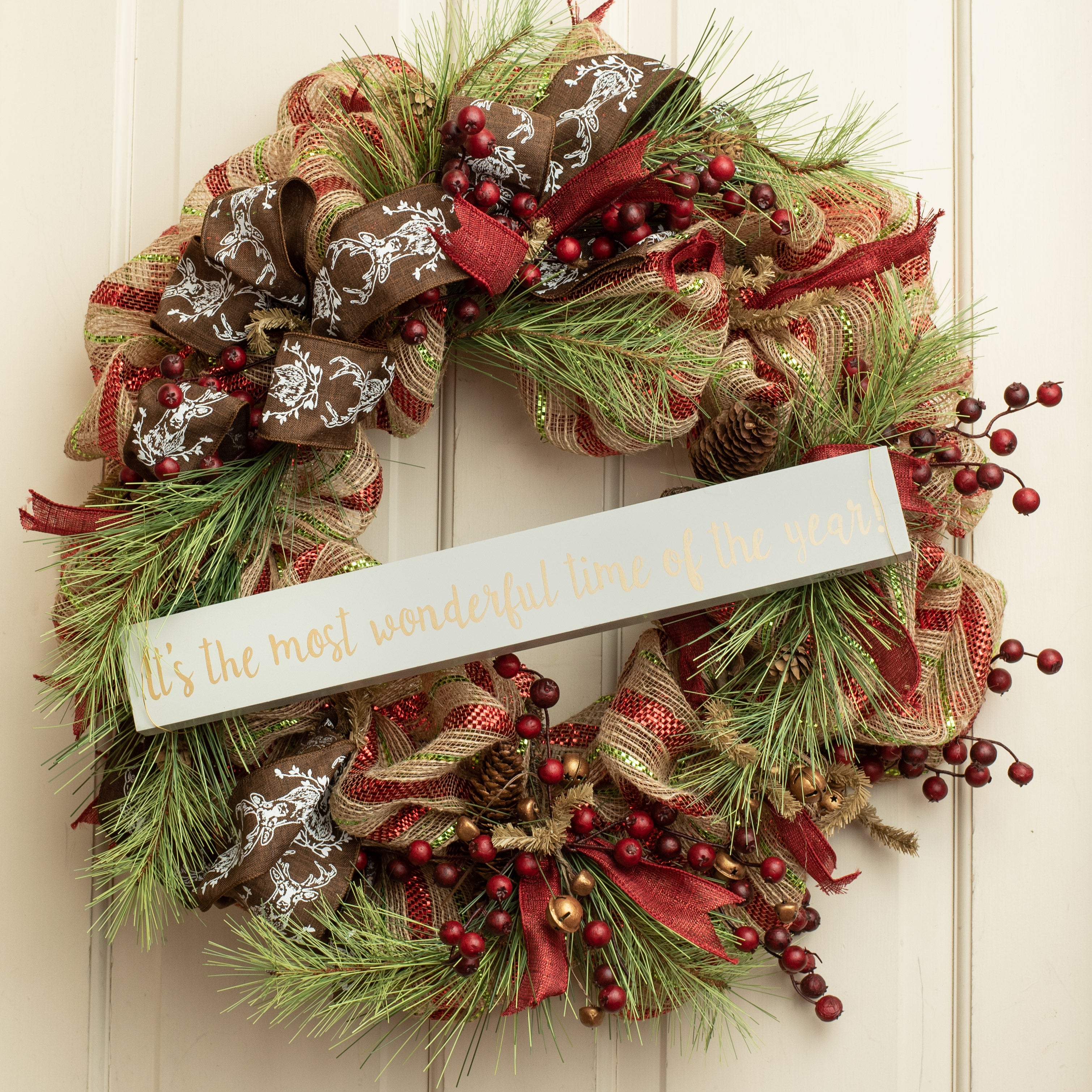18" Wonderful Time Of The Year Block Sign