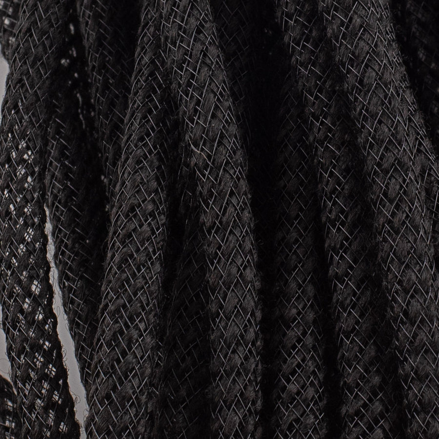 Faux Jute Deco Flex Tubing Ribbon: Black (30 Yards)