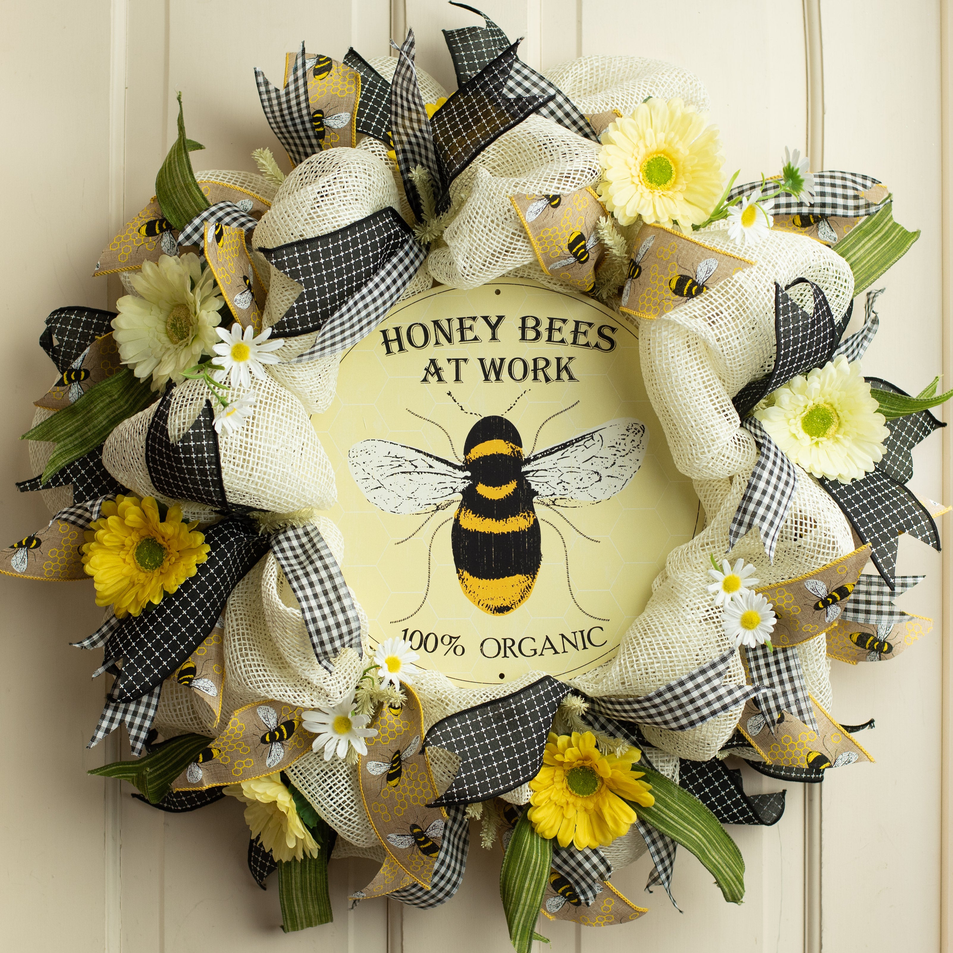 12" Metal Sign: Honey Bee