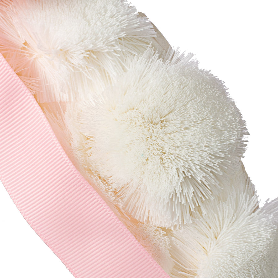 23" Bunny Rabbit Hanger: White & Pink