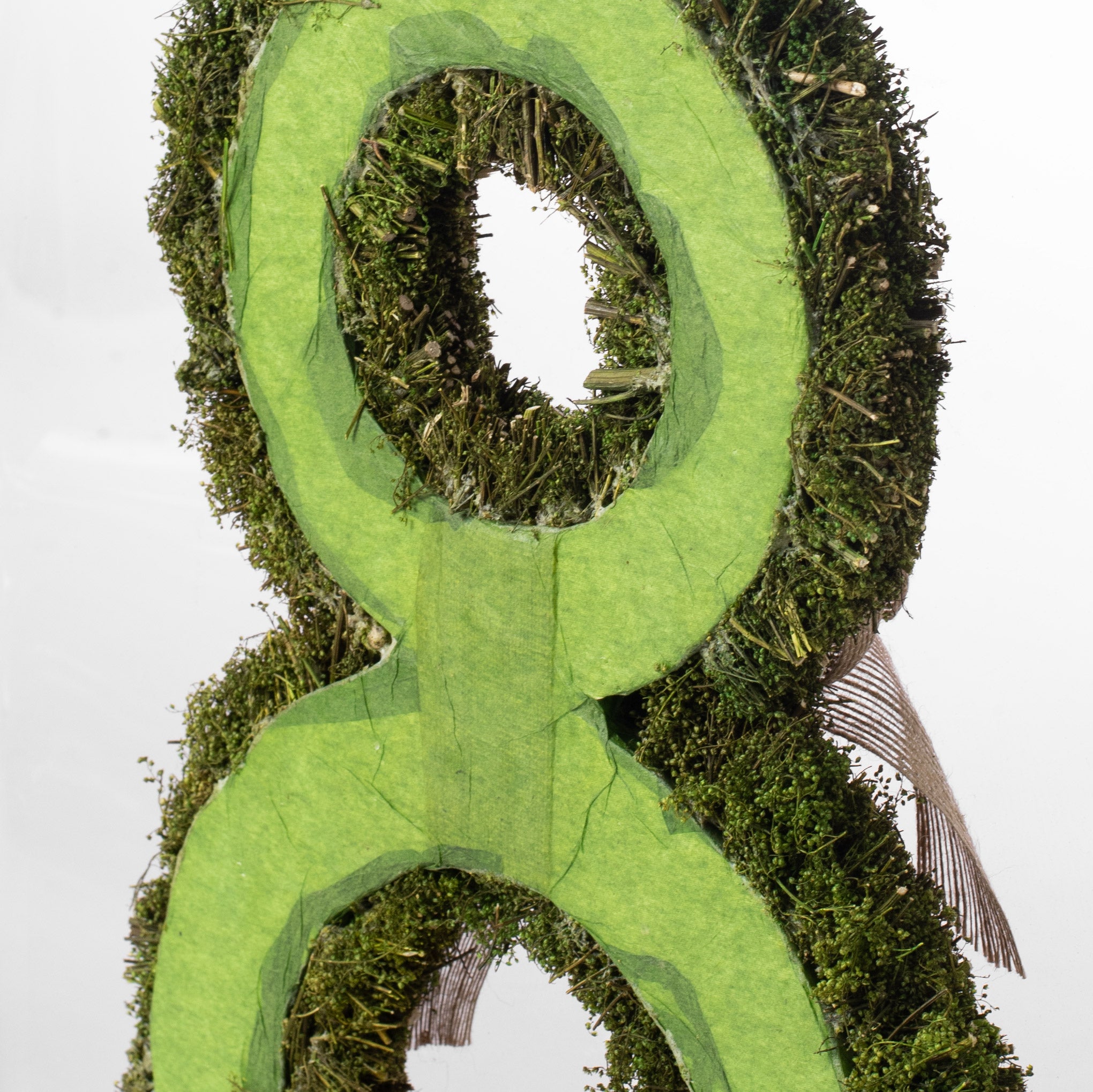 23" Bunny Rabbit Hanger: Green & Natural
