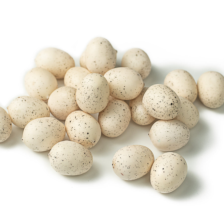 1" Eggs: Ivory & Black (24)