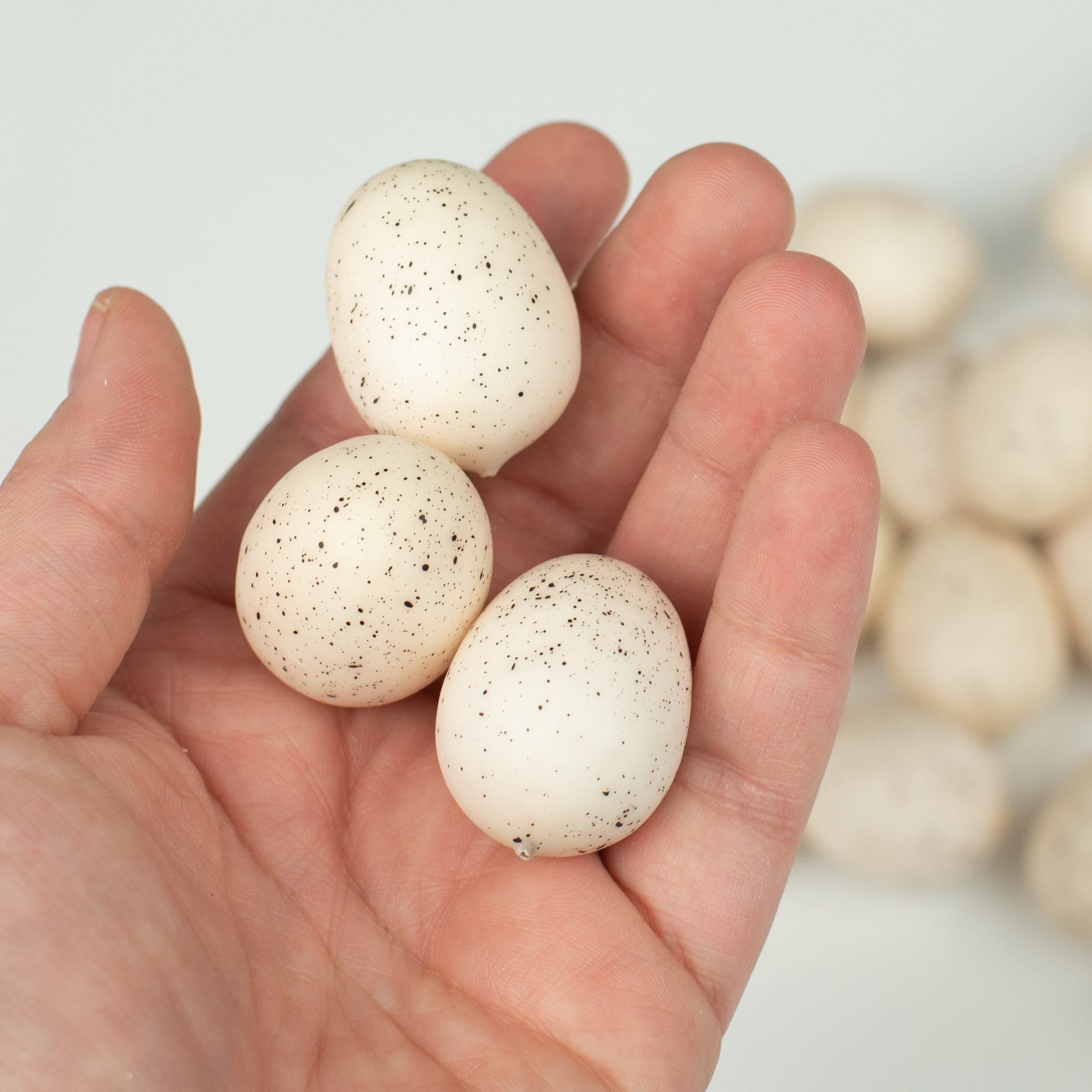 1" Eggs: Ivory & Black (24)