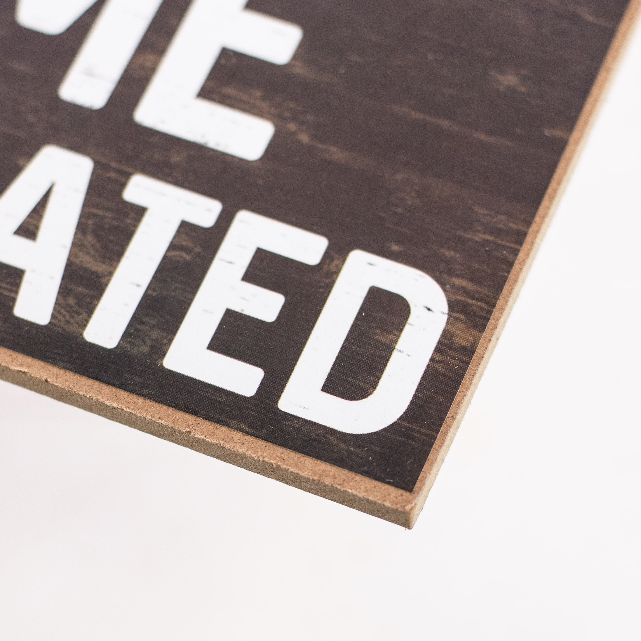12" Wooden Sign: Dogs Welcome People Tolerated