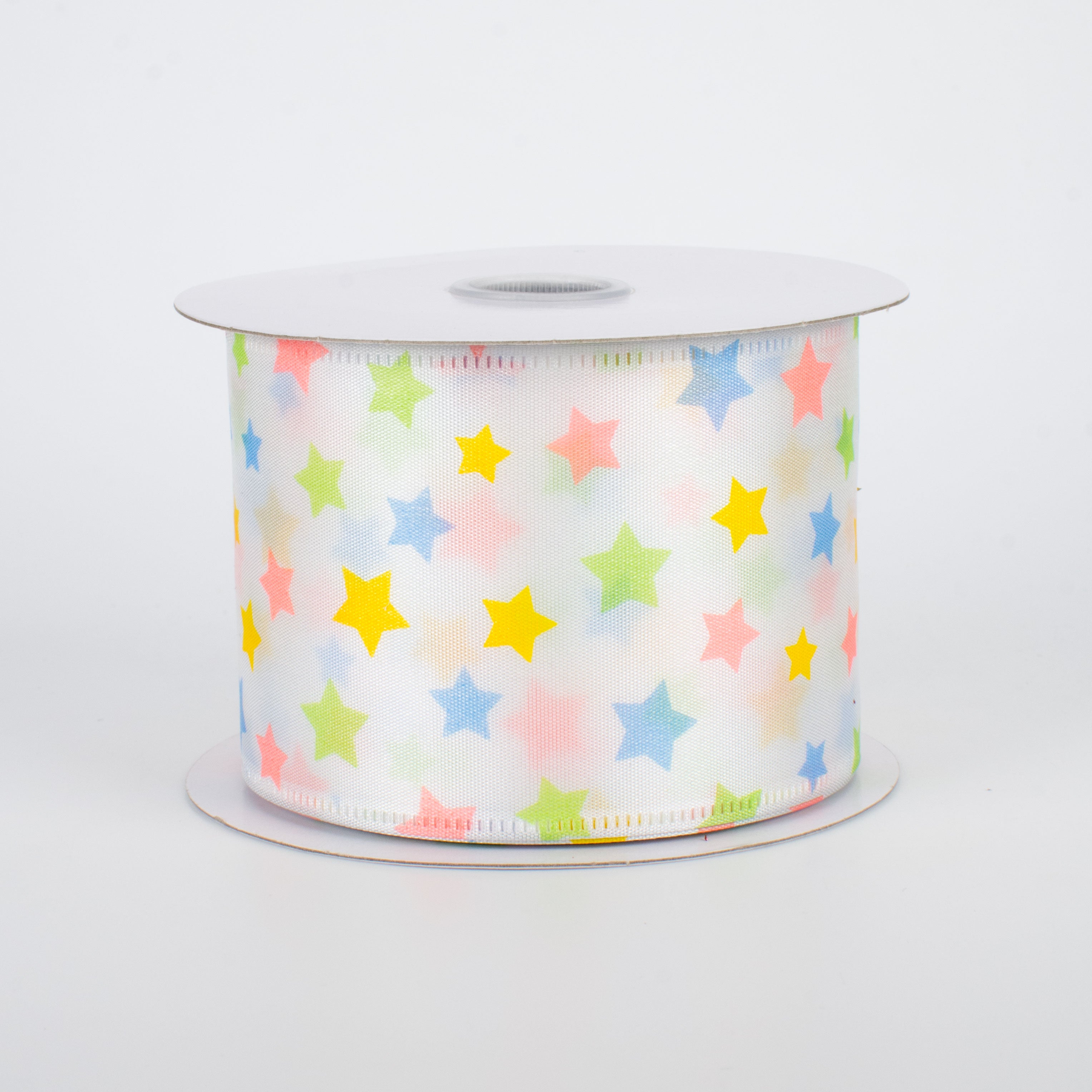 2.5" Stars Ribbon: Pastels (10 Yards)