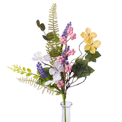 16" Floral Mix Pick: Dogwood, Berry, Lavender