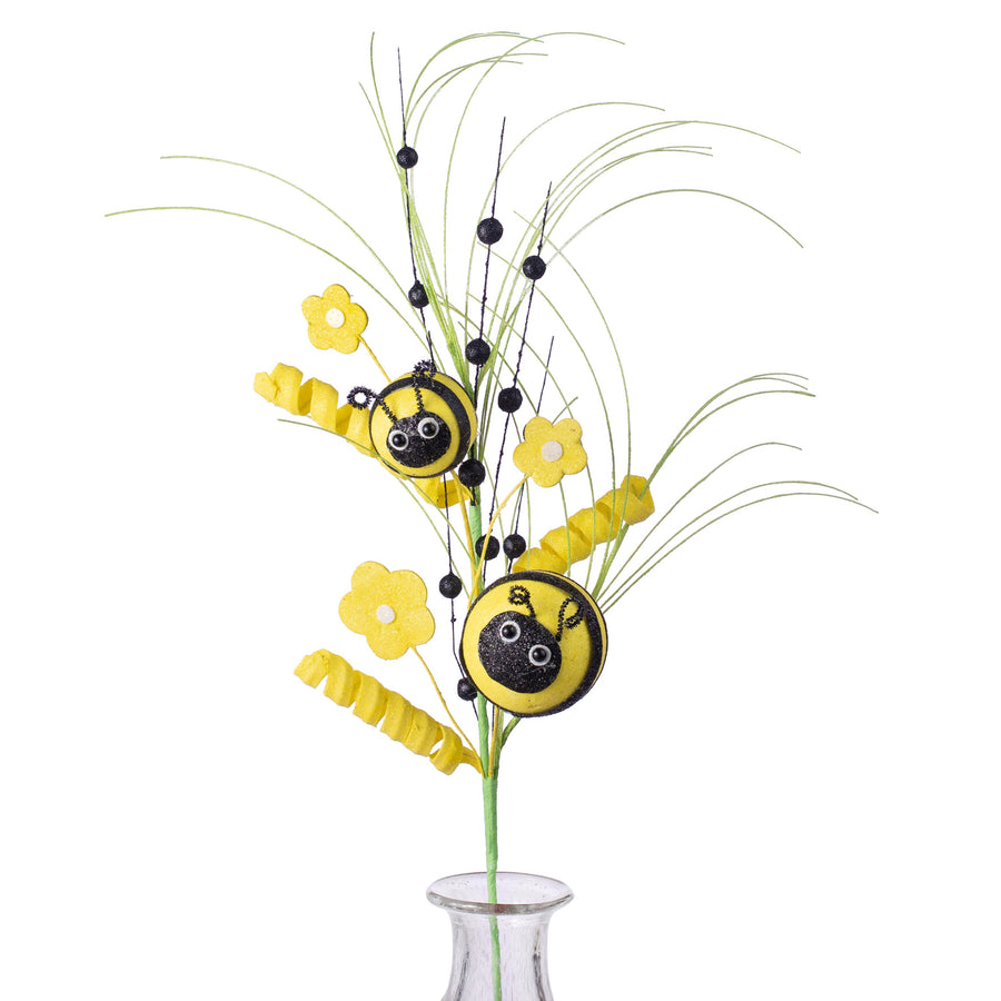 32" Round Bees Daisy Spray
