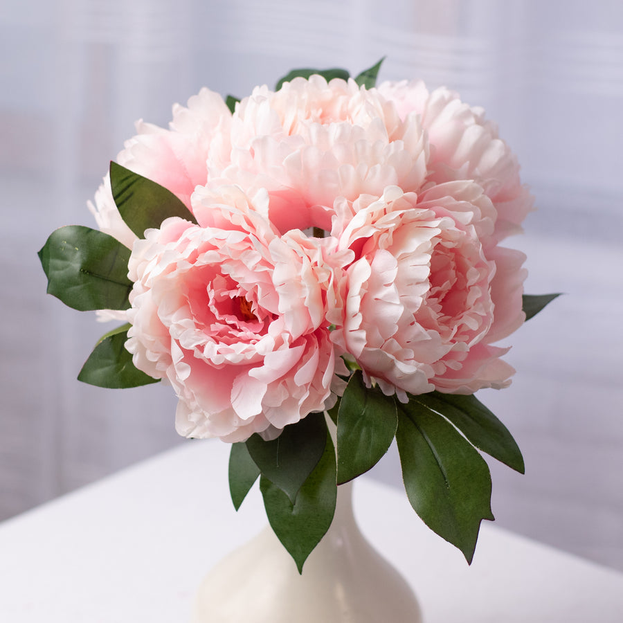 15" Peony Bouquet: Blush (5)