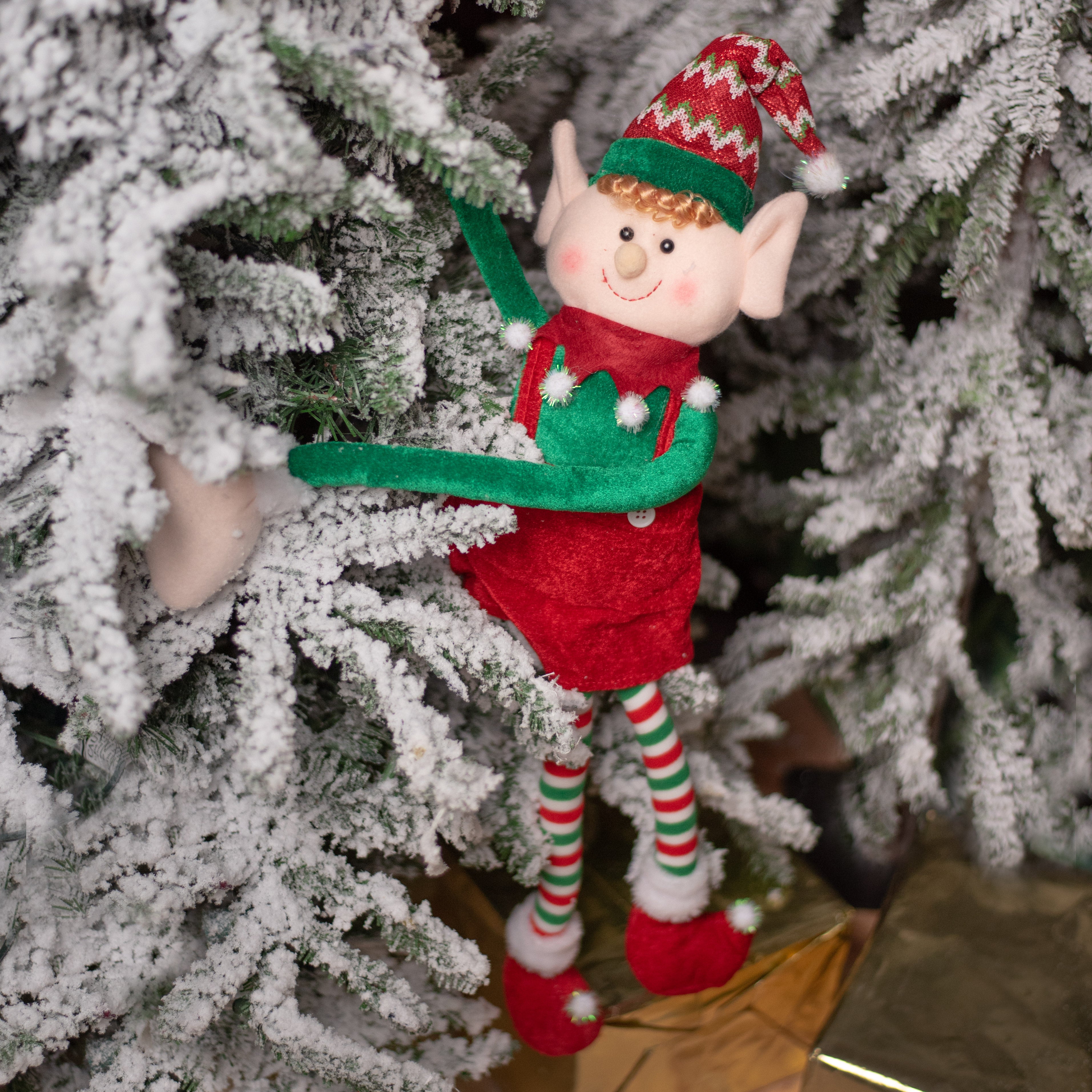 23" Long Limb Elf: Red