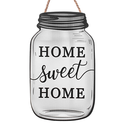 10" Wooden Sign: Sweet Home Mason Jar