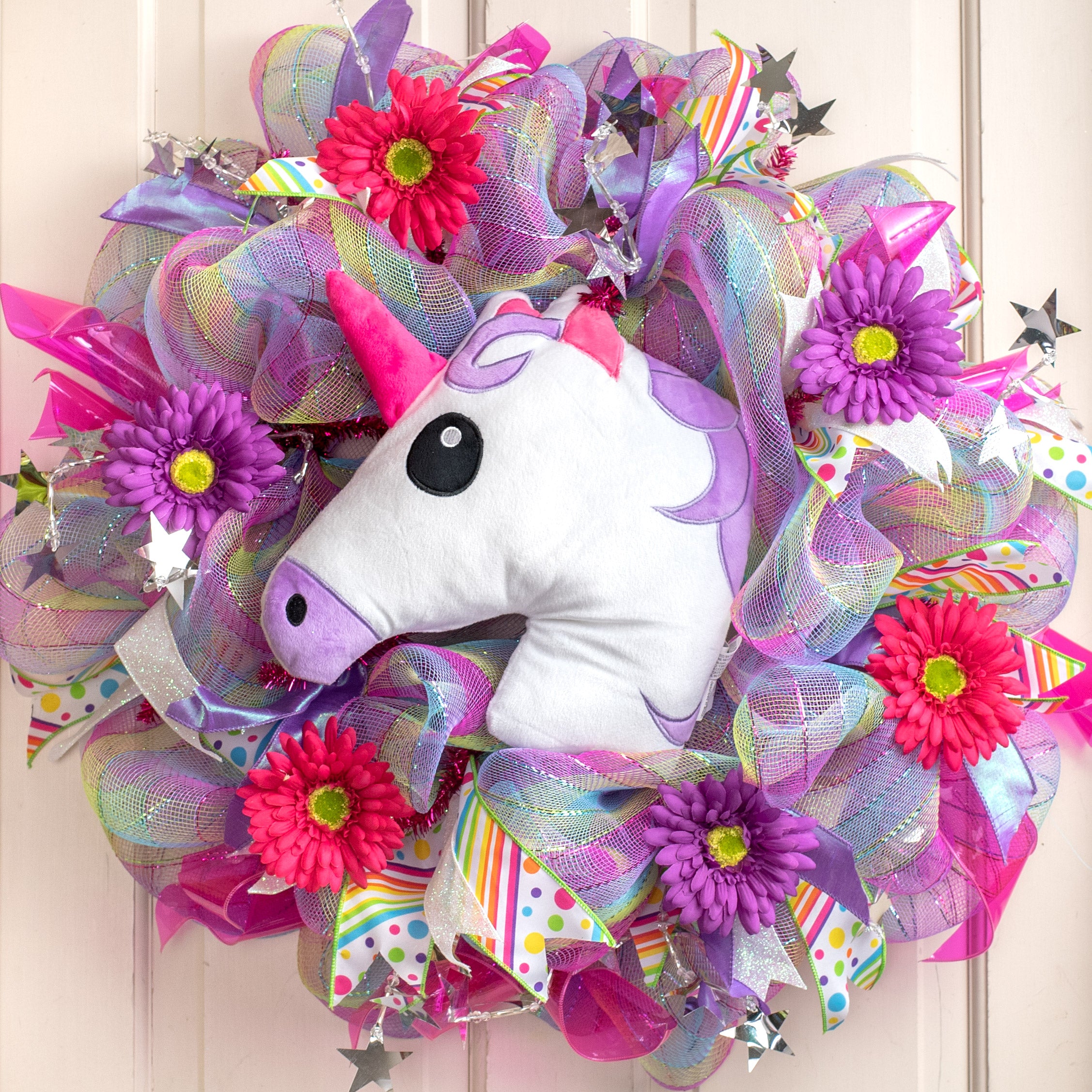 12" Plush Unicorn Emoji