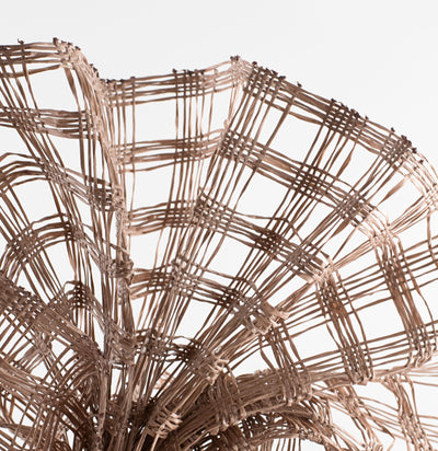 10" Poly Burlap Check Mesh: Brown