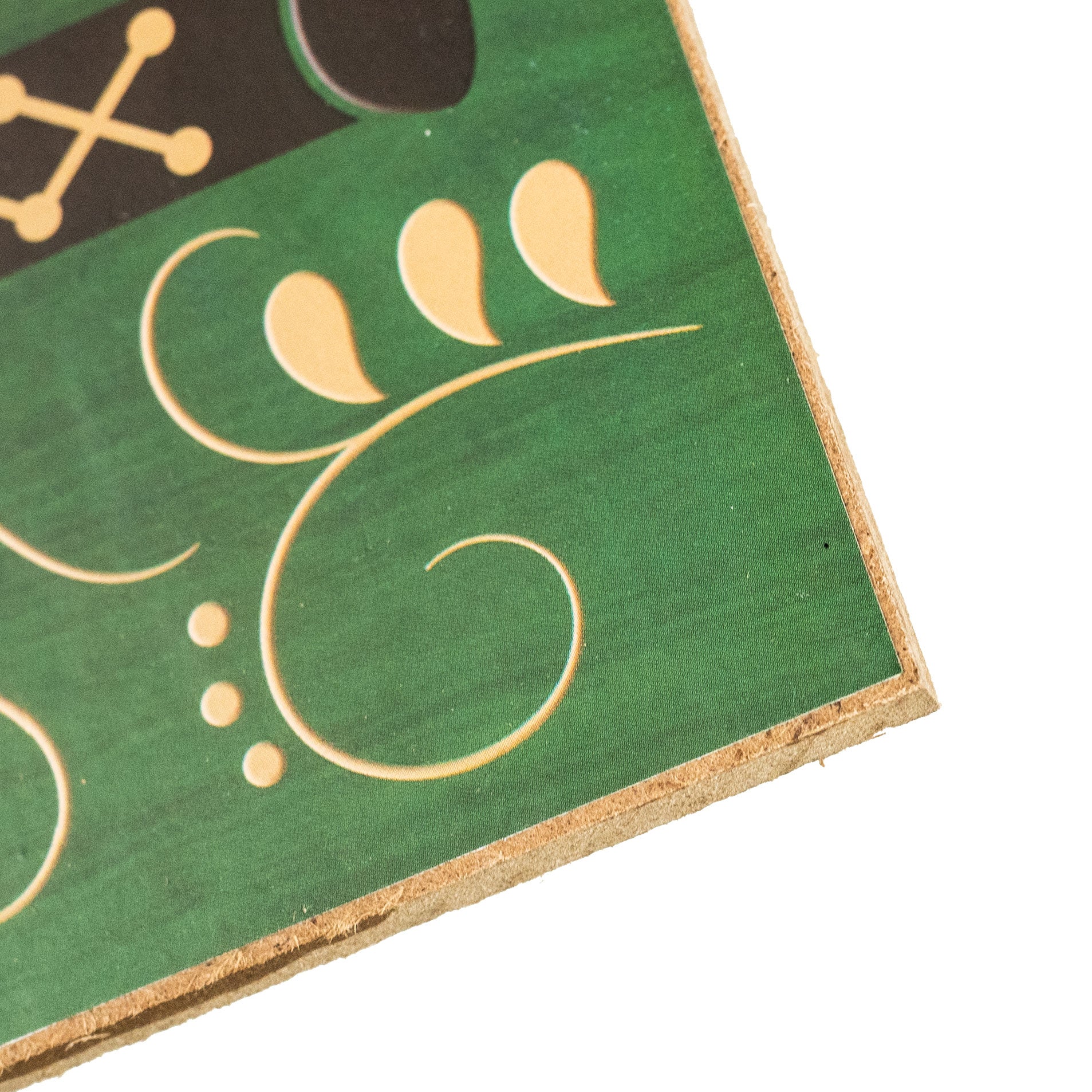 12" Wooden Sign: Green Nutcracker