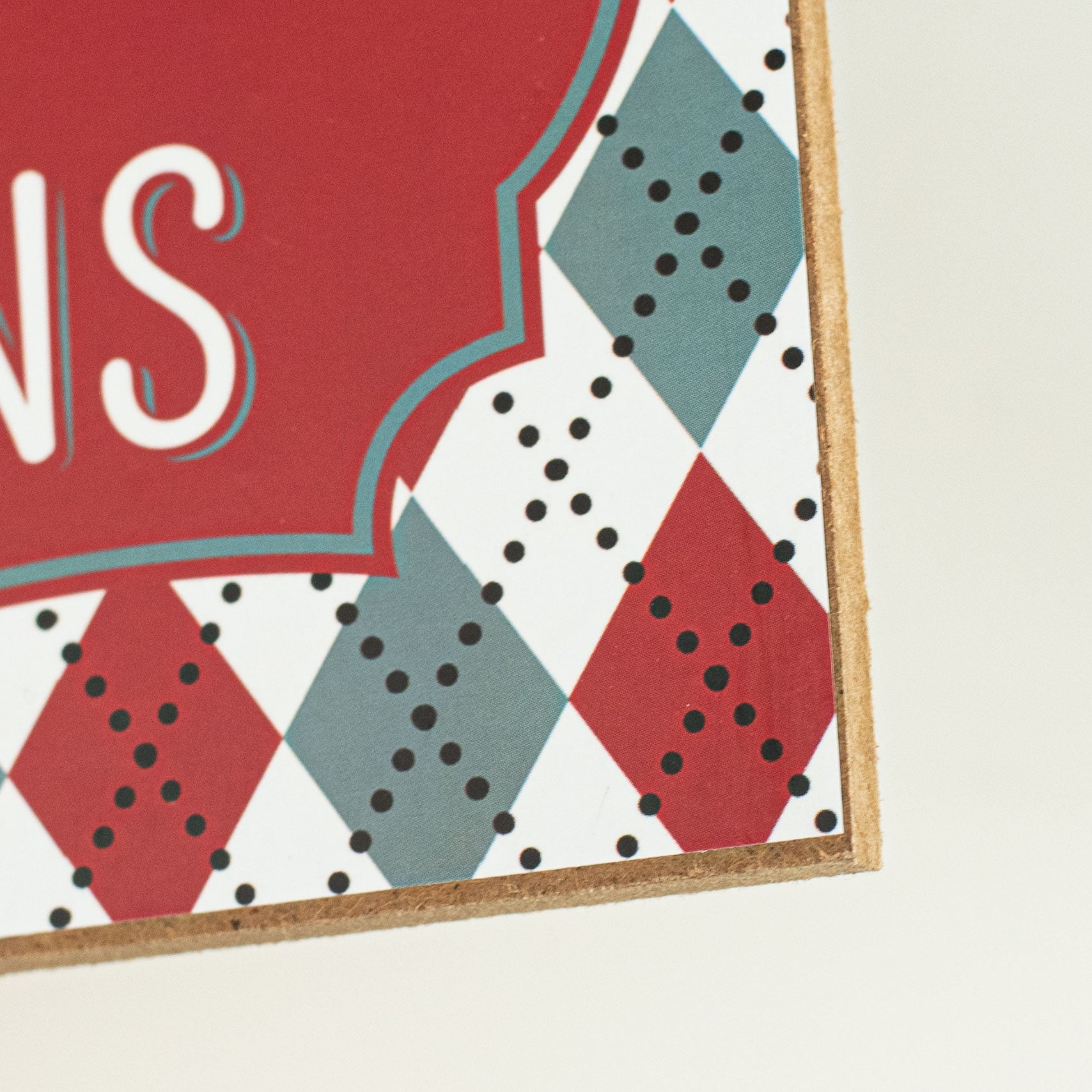 12" Wooden Sign: Crimson Tailgates & Touchdowns