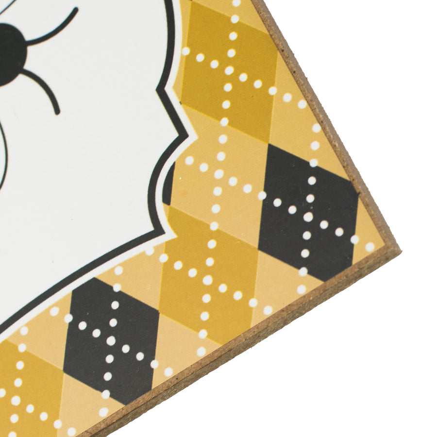 12" Wooden Sign: Bee Happy