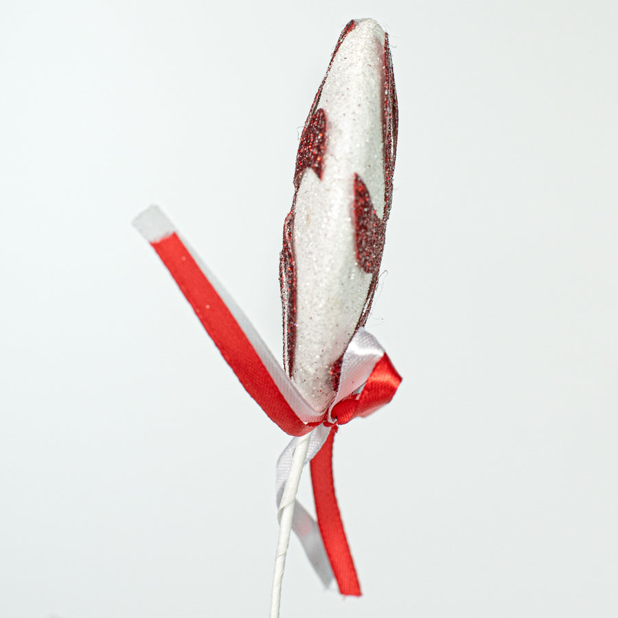 27" Peppermint Spray: Red