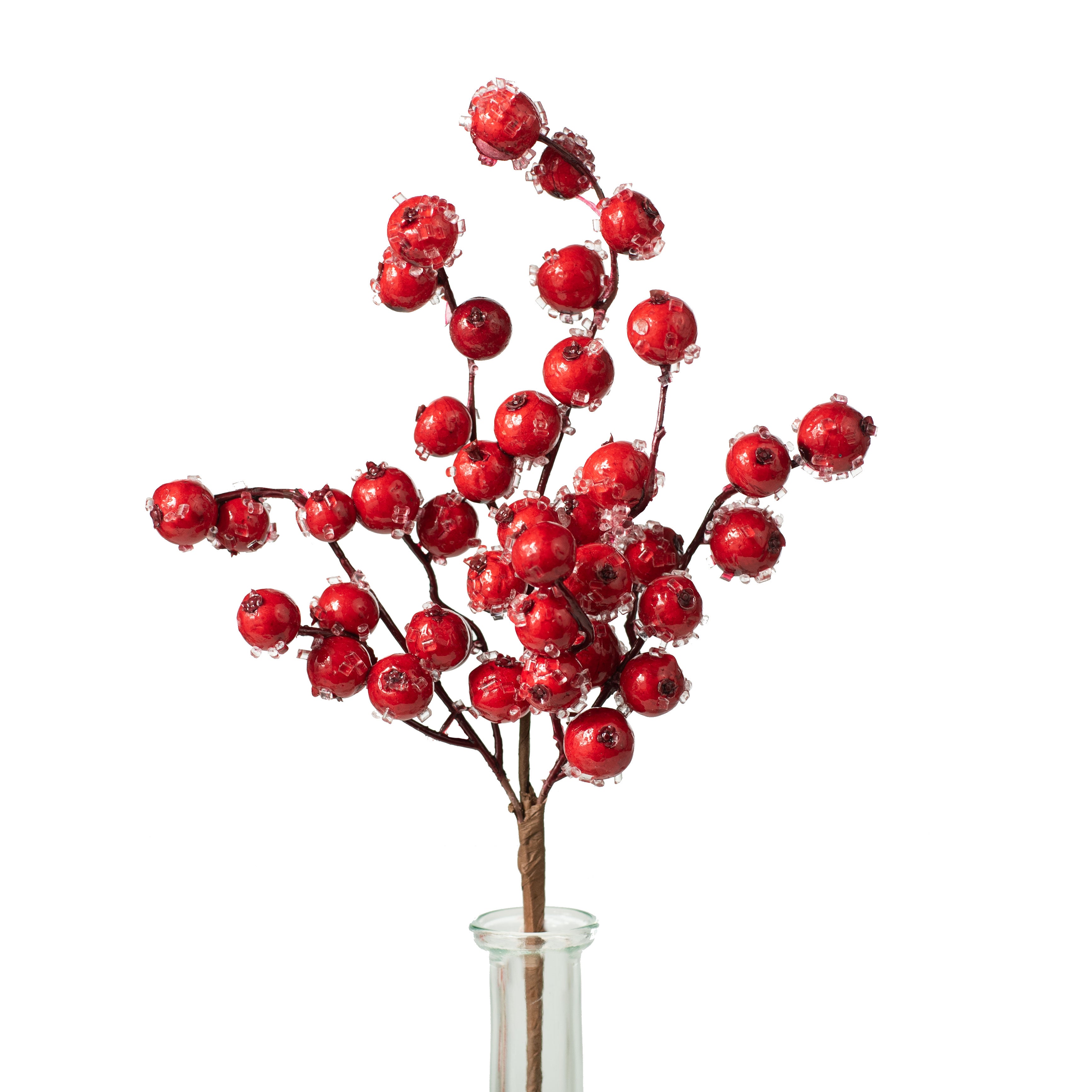 12" Crabapple Berry Pick: Shiny Red Ice