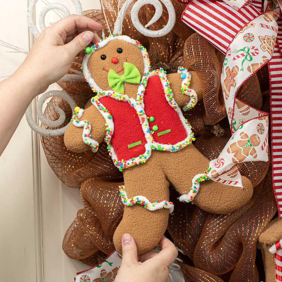 12" Sprinkle Gingerbread Ornament