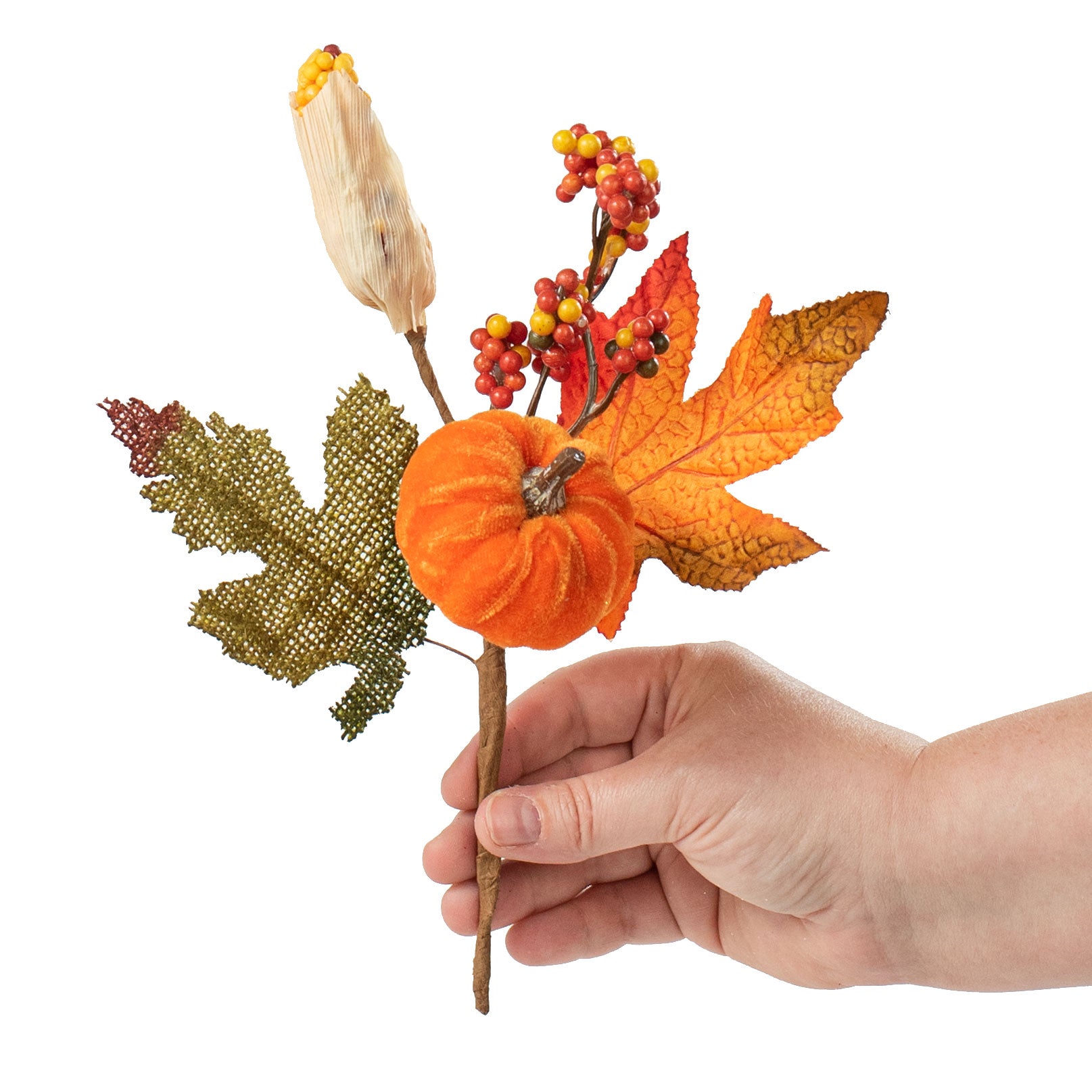 10" Pumpkin Corn Pick