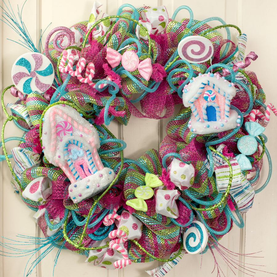 6" Sprinkle Candy House Ornament