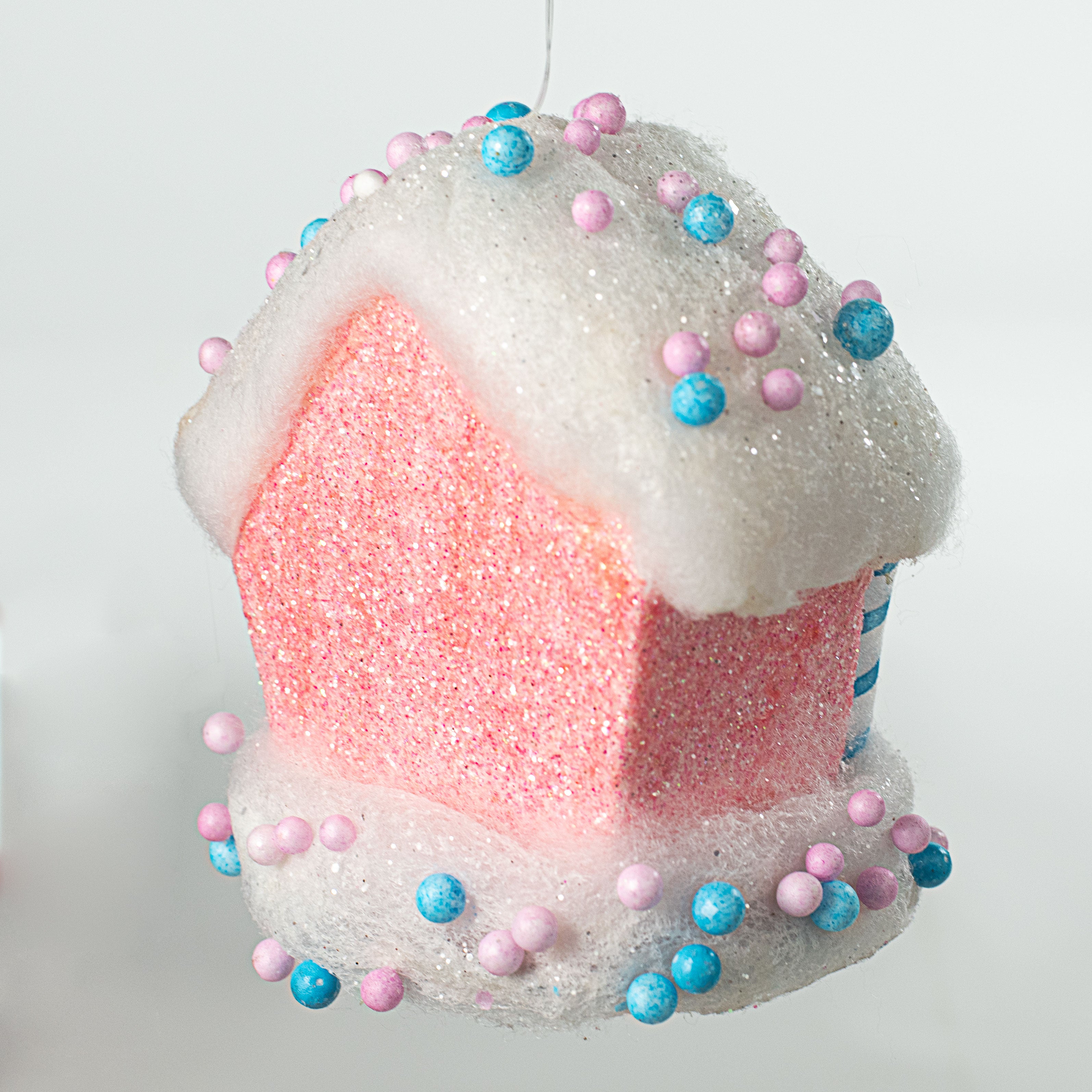 6" Sprinkle Candy House Ornament