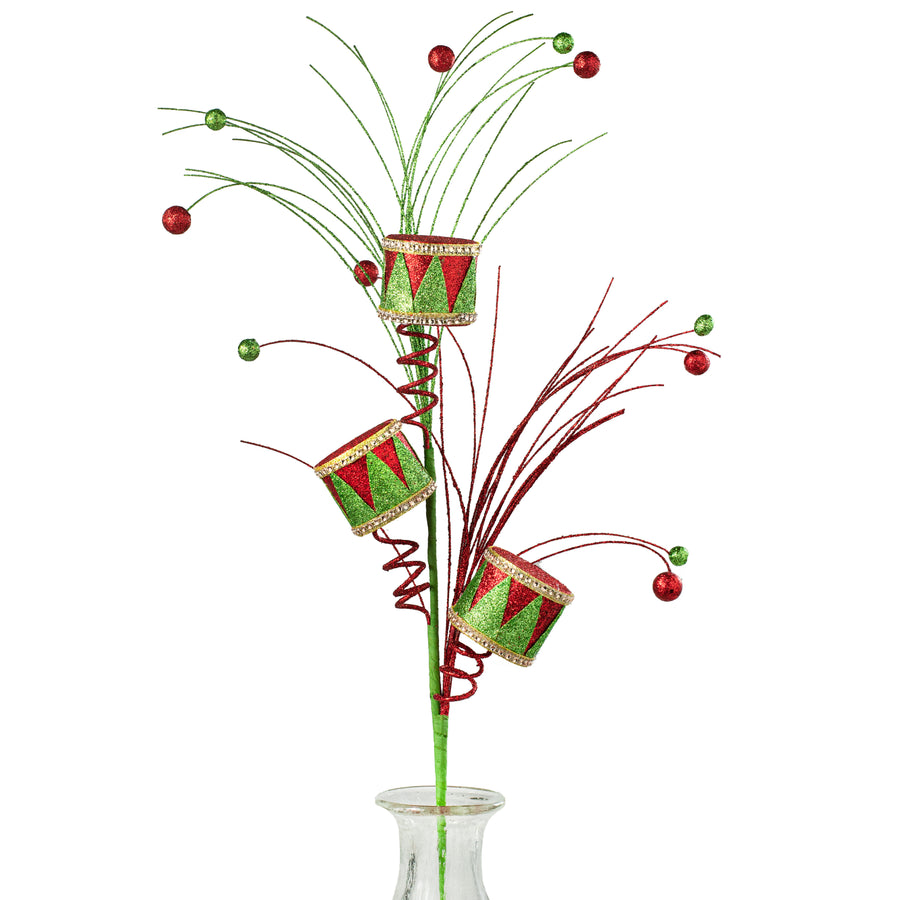 29" Nutcracker Drum Spray