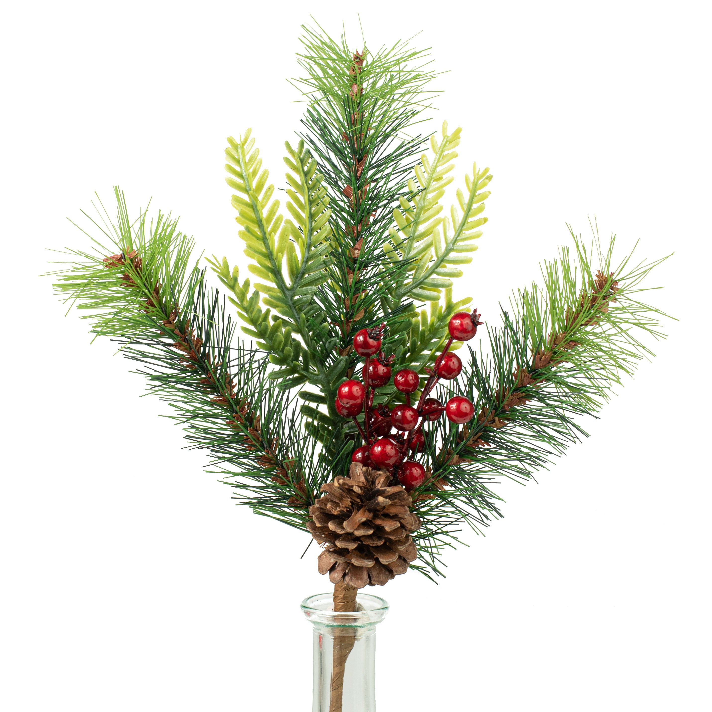12" Berry Mix Pine Pick
