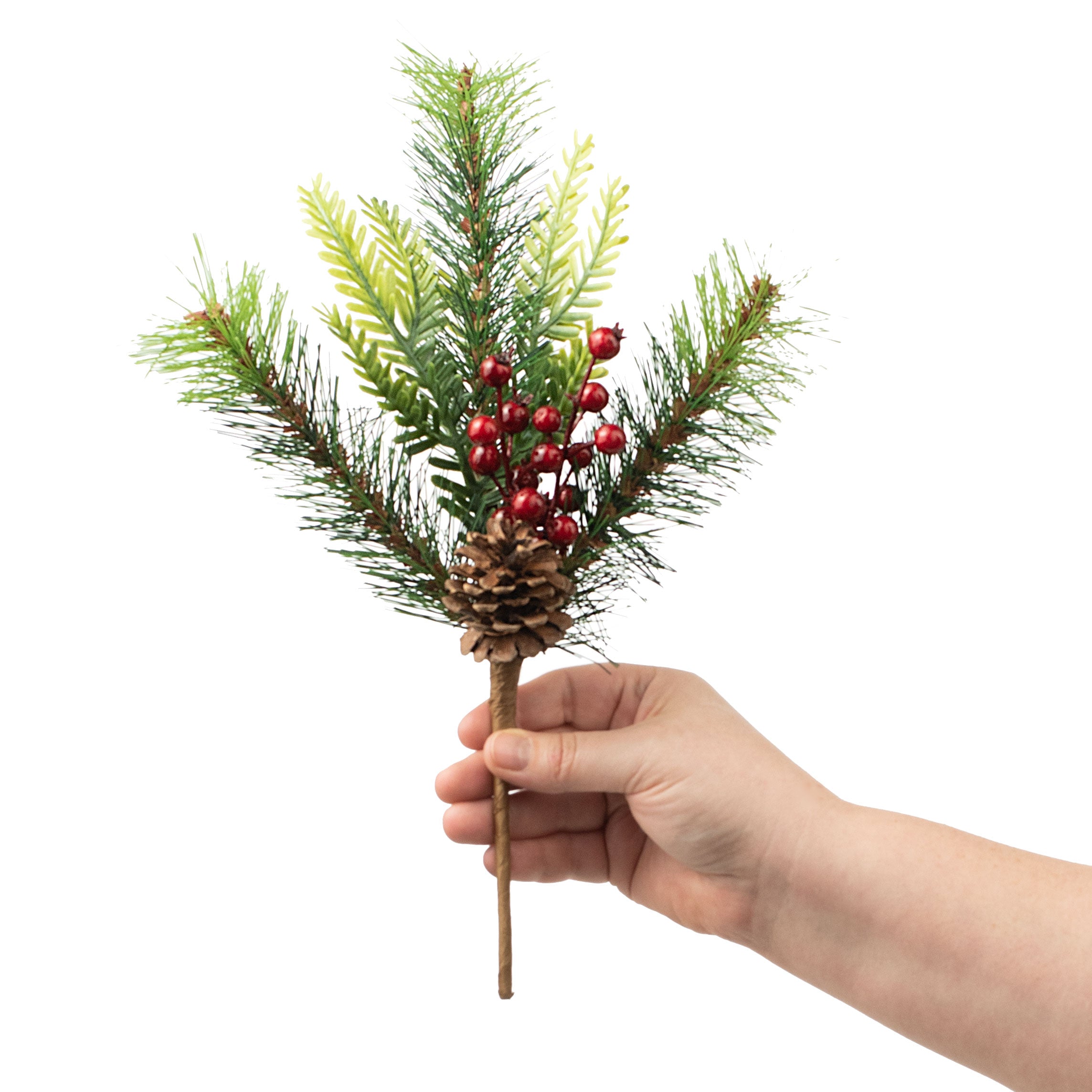12" Berry Mix Pine Pick