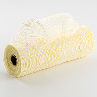 10" Stripe Fabric Mesh: Cream White