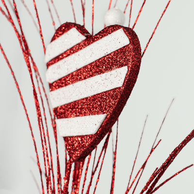 29" Hearts Swirl Ball Spray