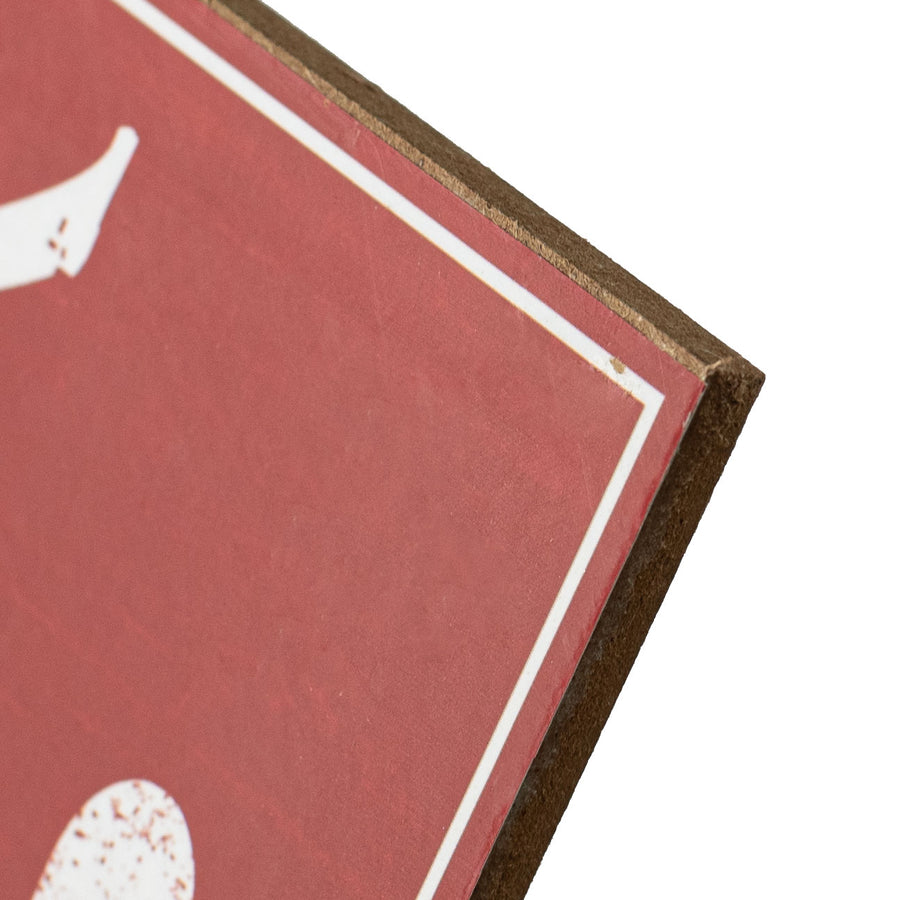 10" Square Wooden Sign: Farm To Fork