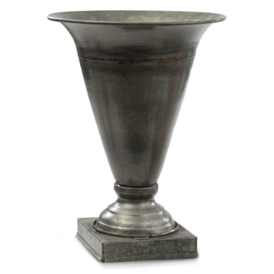 12" Galvanized Trumpet Vase