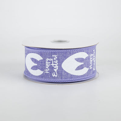 1.5" Bunny Ear Eggs Ribbon: Lavender (10 Yards)