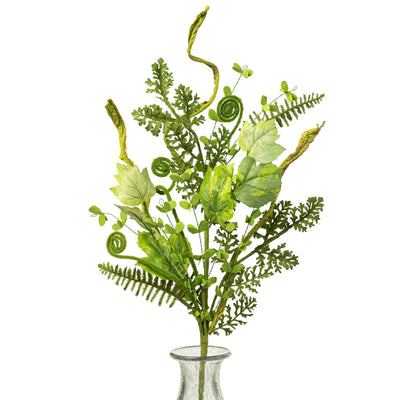 31" Curly Moss Twig Grass & Fern Spray
