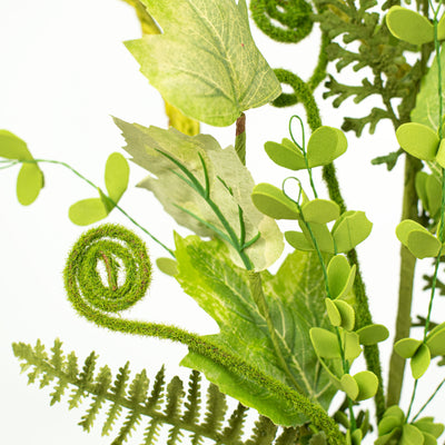 31" Curly Moss Twig Grass & Fern Spray