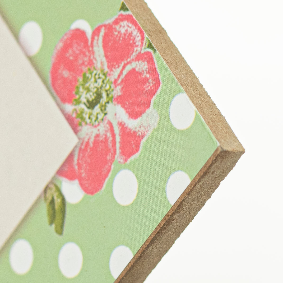 12" Wooden Sign: Welcome Floral Polkadot