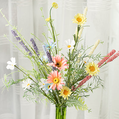 24" Wild Flower Bouquet: Pink, Yellow, Lavender, White